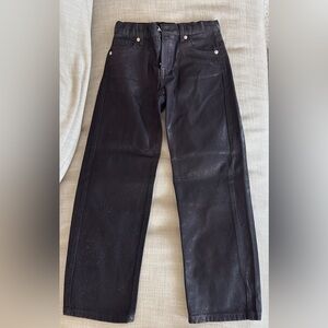 Zara girls coated denim